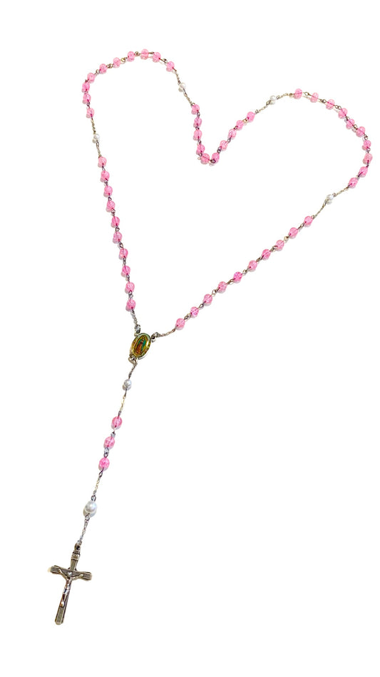 ROSARY | pink + white