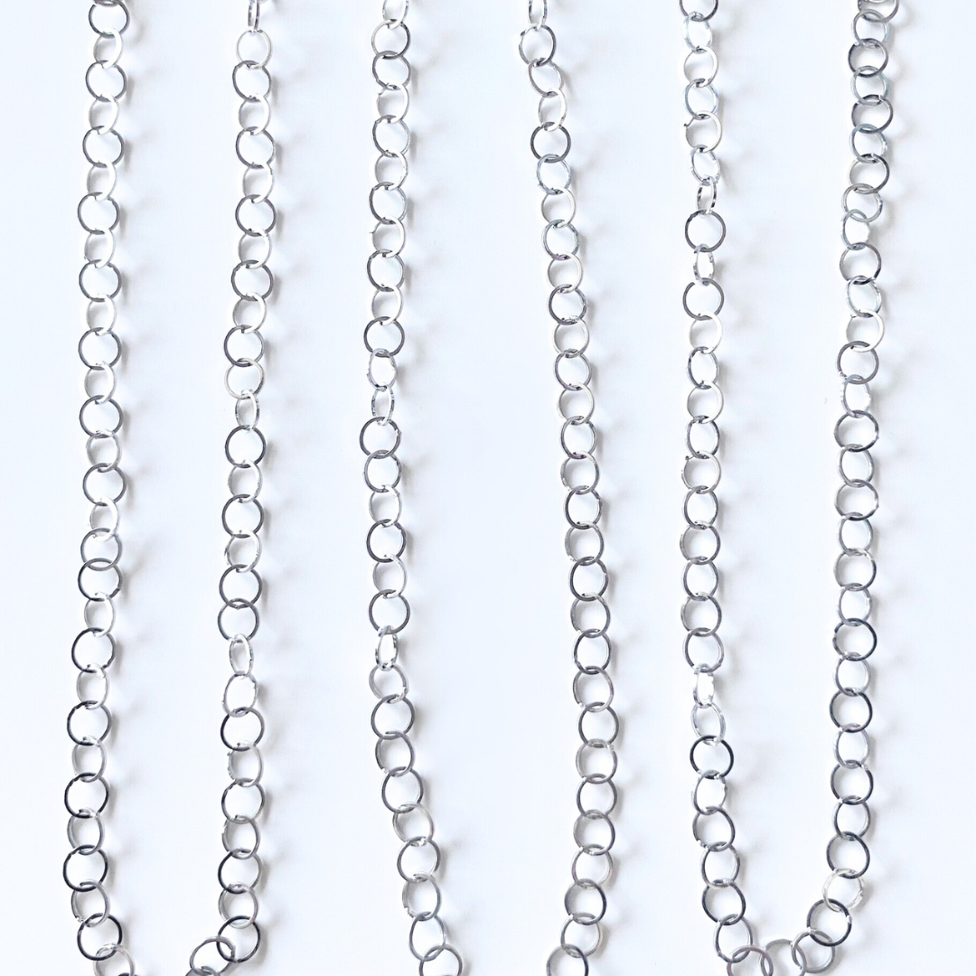 CHAIN | circle links, silver