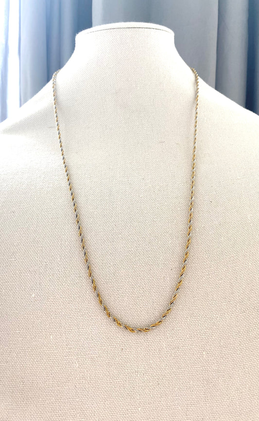 NECKLACES | Gold + Silver Twist