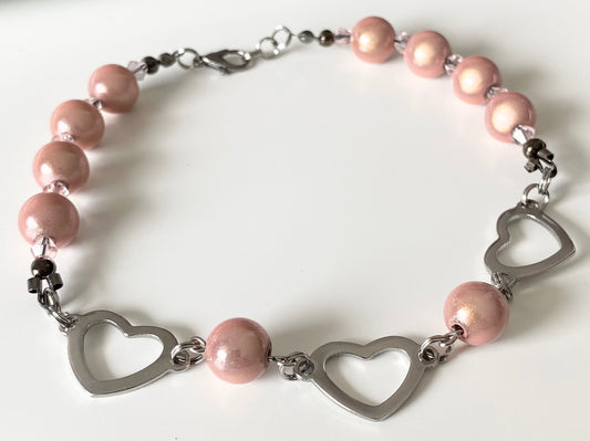 ANKLETS | Pink + Heart style1