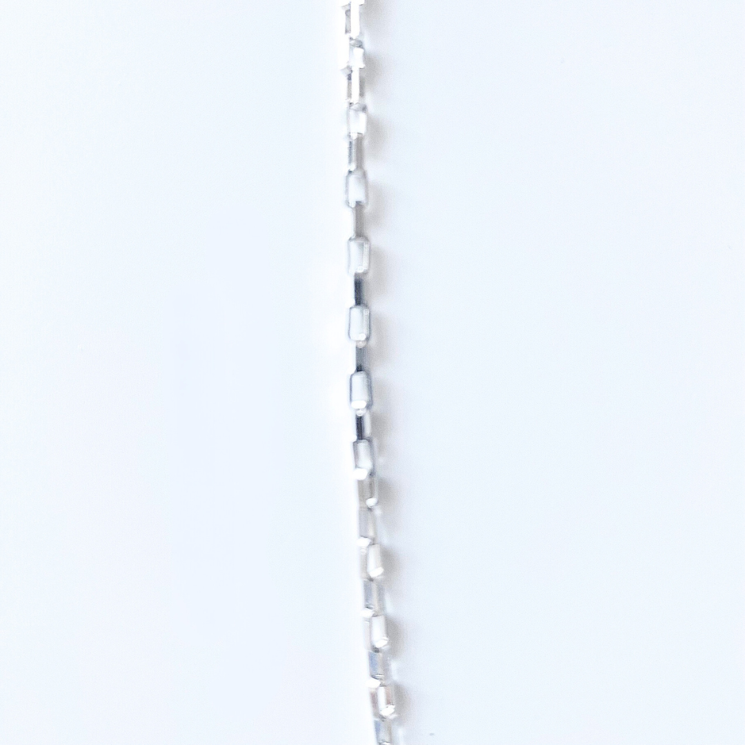 CHAIN | rectangle links, silver