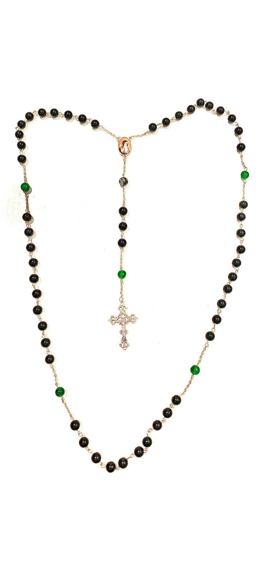 ROSARY | black + green